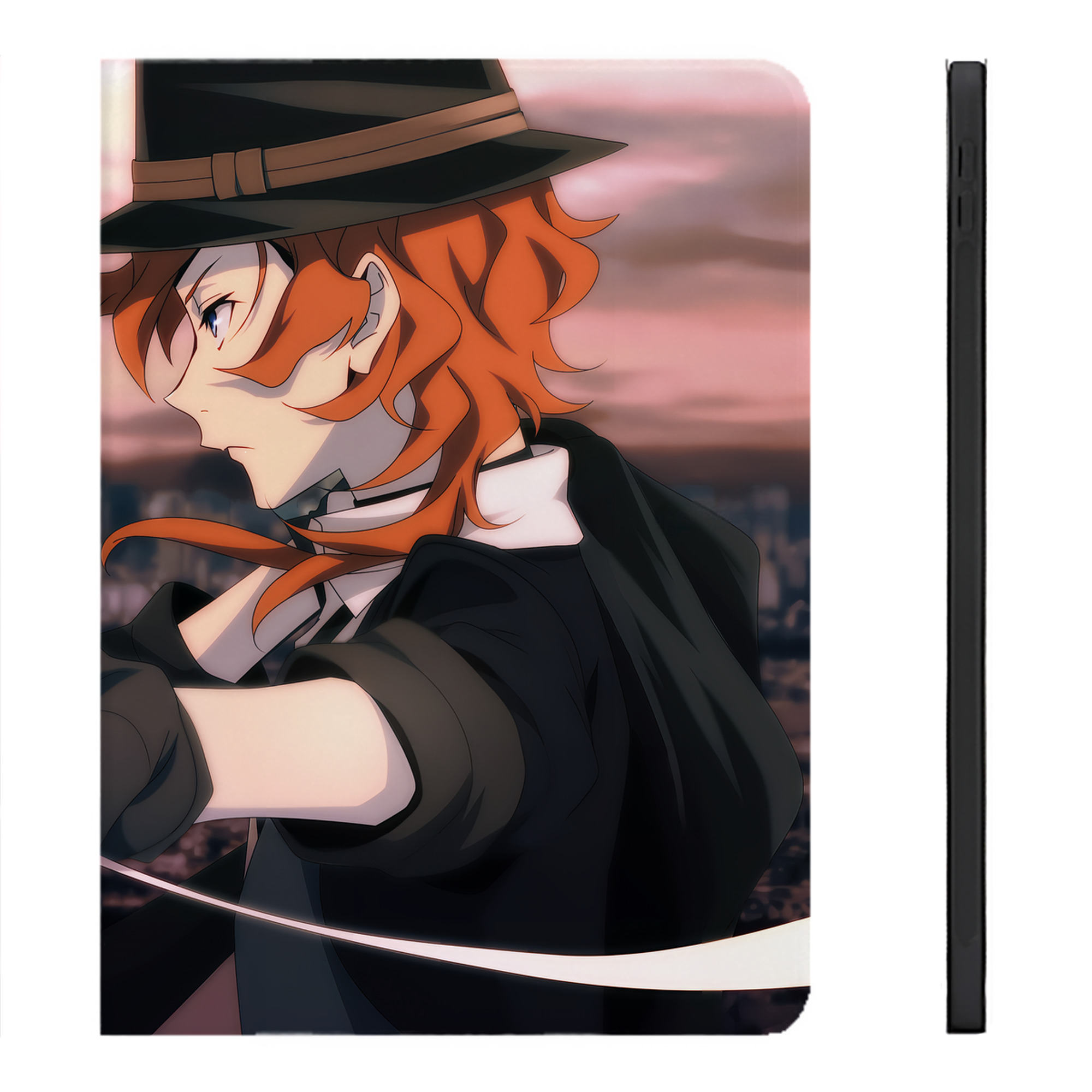 （画像用） 文豪ストレイドッグス Bungo Stray Dogs IPadケース ペンホルダー付き ブックスタイルデザイン